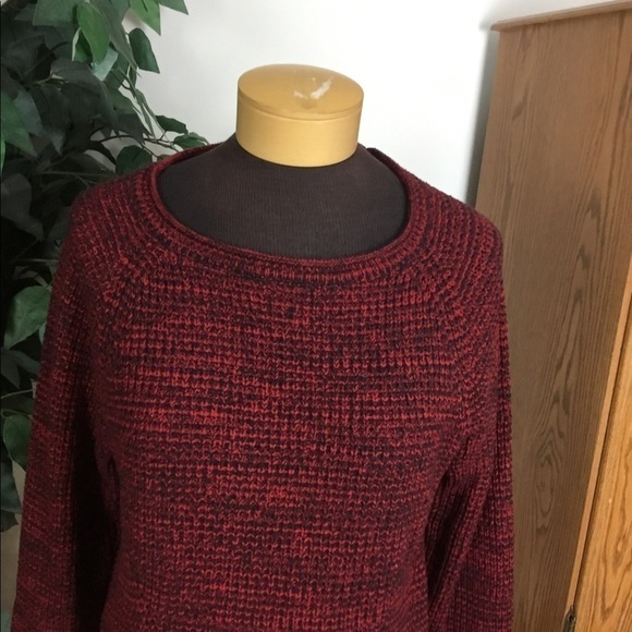 Style & Co red and black long sleeve sweater Large - Picture 6 of 13
